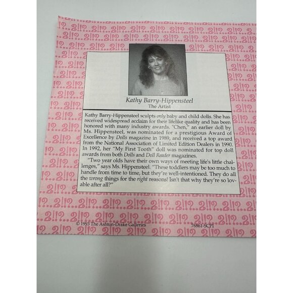 Ashton Drake Galleries 2 Much to Handle "Julie" Porcelain Doll Kathy Hippensteel - Picture 7 of 12